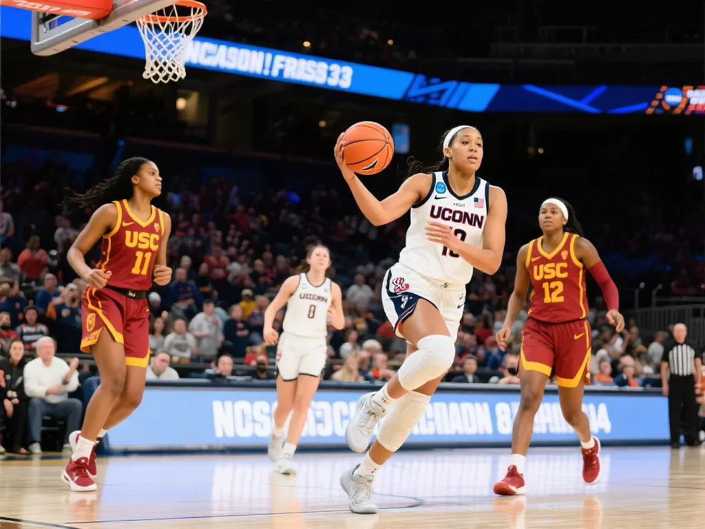 NCAA女子篮球锦标赛：康涅狄格力克南加大挺进四强