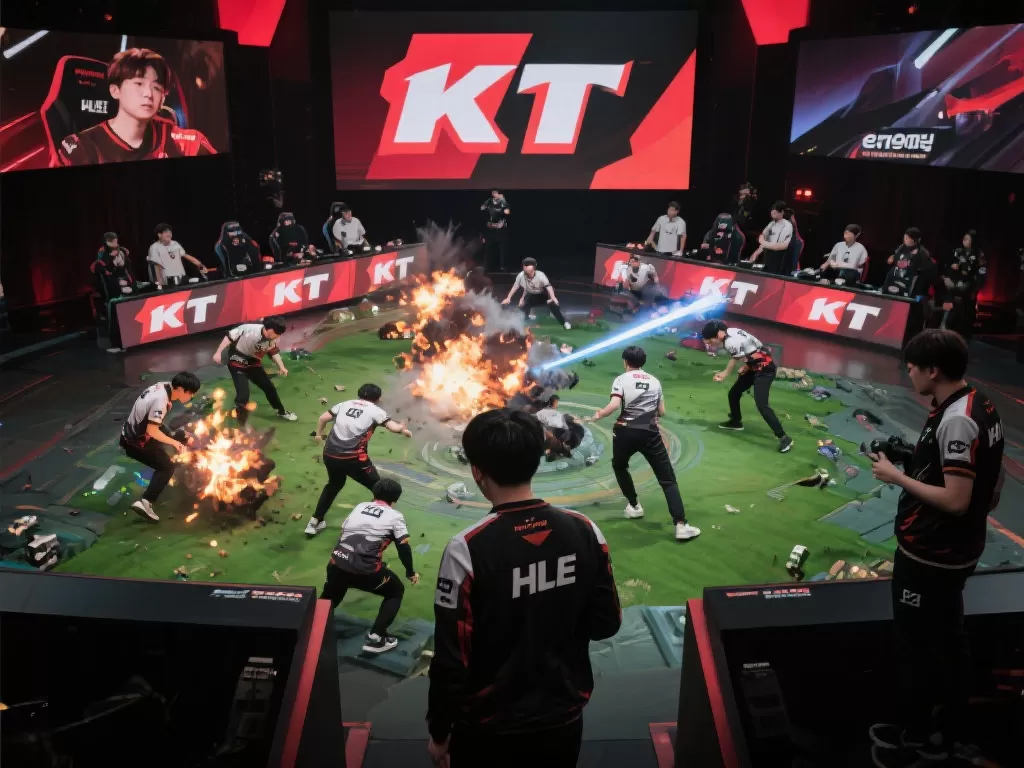 LCK：Cuzz豹女三杀爆发，KT厄塔汗团战1换4痛击HLE夺胜利